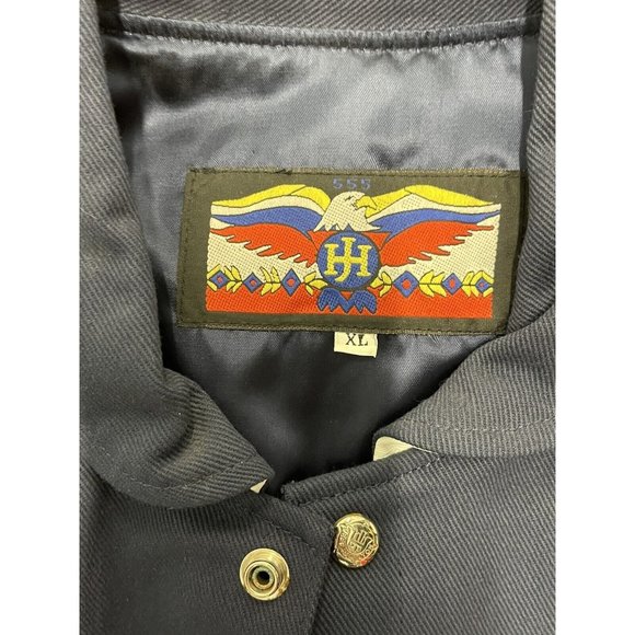 West Virginia Mountaineer VINTAGE Wool/Leather Letterman VARSITY Jacket XL - Picture 3 of 7